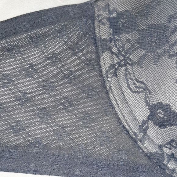 Victoria's Secret Lined Demi Grey Lace 34DD - Picture 6 of 7